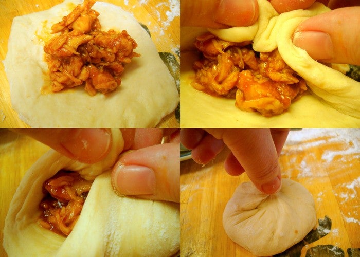 BBQ chicken buns