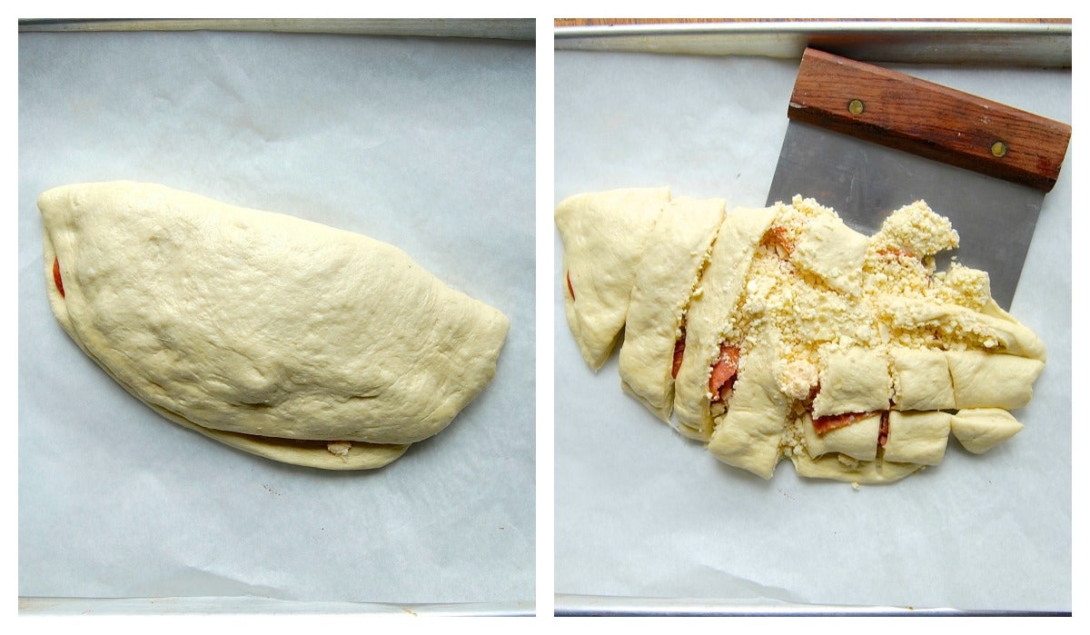 Pull-Apart Pizza via @kingarthurflour