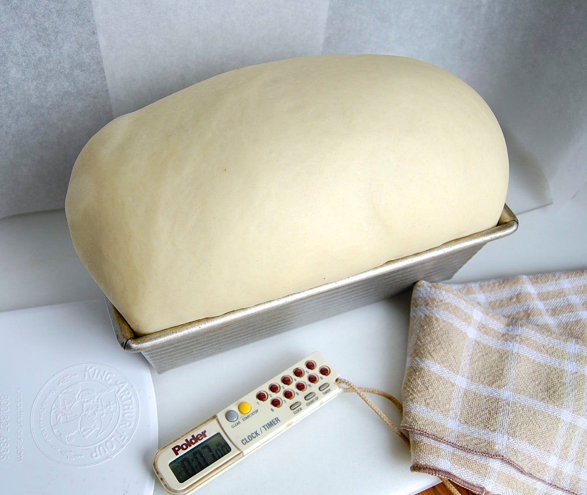 Over-proofed dough via @kingarthurflour