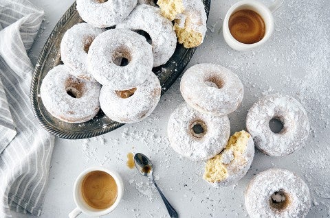 Gluten-Free Classic Baked Doughnuts made with baking mix