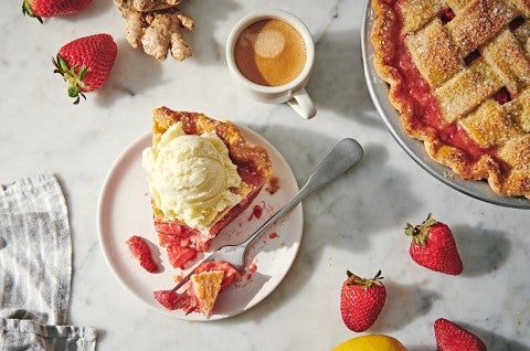 Lemon-Ginger Strawberry Pie