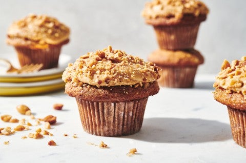 Banana Cupcakes with Peanut Butter Frosting