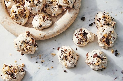 Chunky Hazelnut Meringues