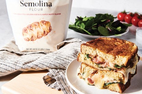 Three-Cheese Semolina Bread