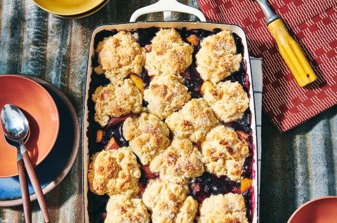 Blueberry-Peach Cobbler