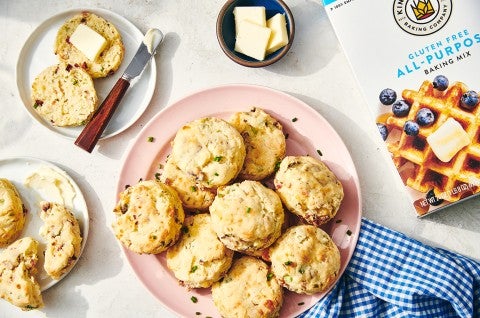 Gluten-Free Cheese Biscuits made with baking mix 
