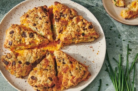 Bacon Cheddar Chive Scones 