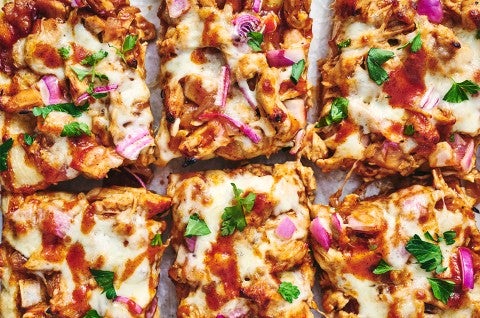 Barbecued Chicken Pizza 