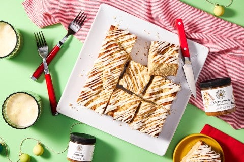 Lazy Morning Eggnog Coffee Cake 