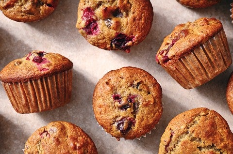 Sourdough Date Nut Cranberry Muffins 