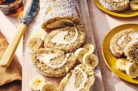 Banana Roll with Cream Cheese Filling