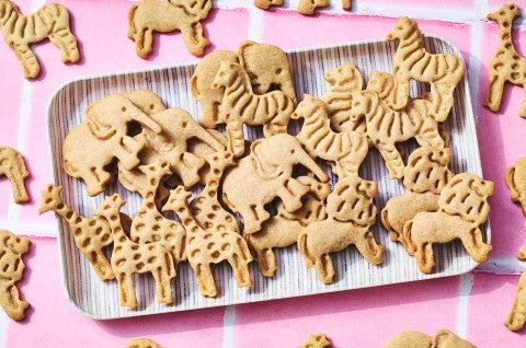 Assorted Animal Cookies on a tray