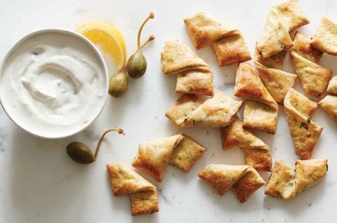 Horseradish-Dill Pastry "Crackers"