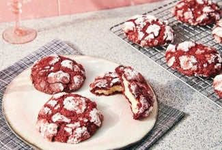 Cream Cheese-Stuffed Red Velvet Cookies