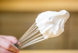 Whisk full of meringue
