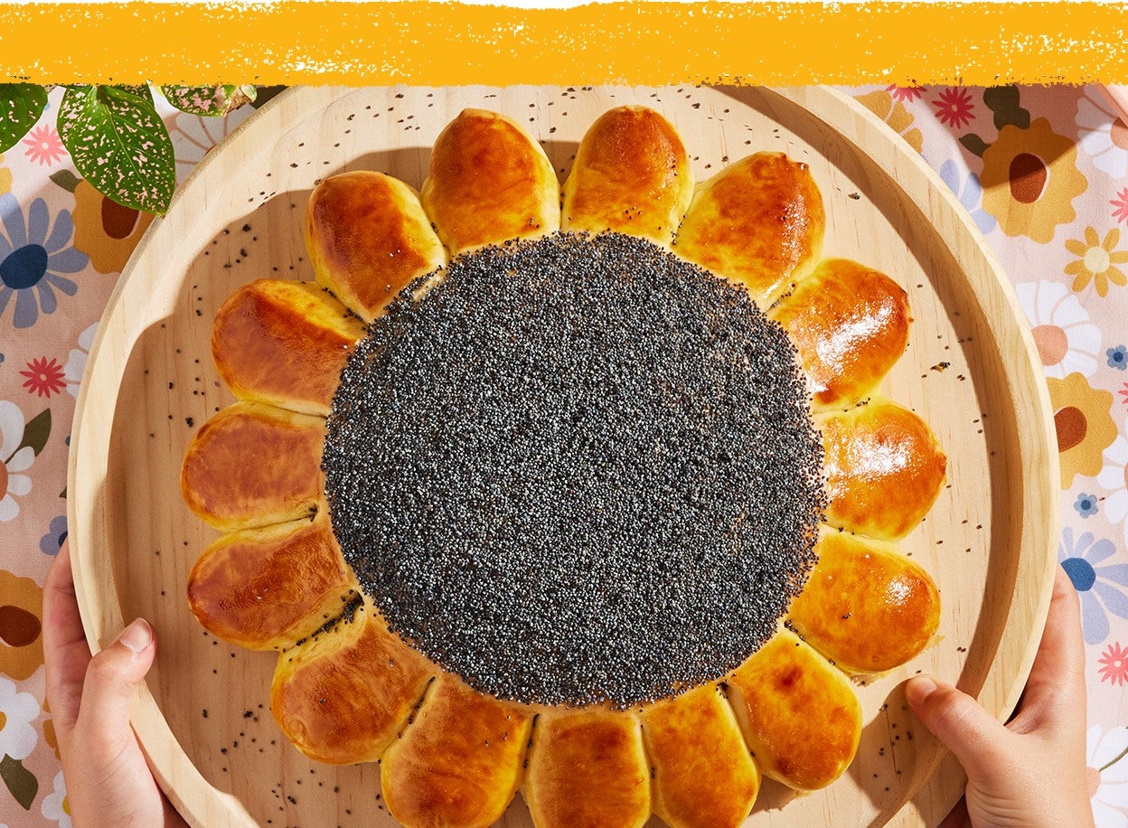 Sunflower Bread on a tray