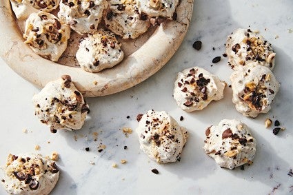 Chunky Hazelnut Meringues