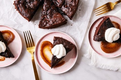 Fudgy Chocolate Date Cake
