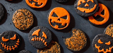 Black Cocoa Halloween Cookies