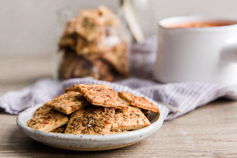 Crunchy Parmesan Crackers