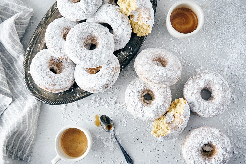 Gluten-Free Classic Baked Doughnuts made with baking mix