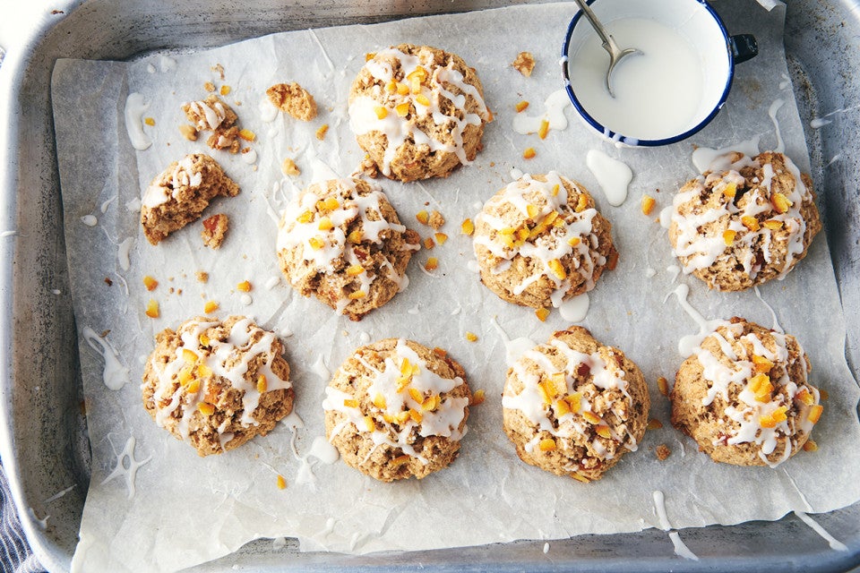 Orange Walnut Whole Wheat Scones