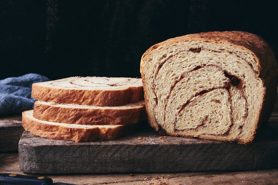 100% Whole Wheat Cinnamon Swirl Bread