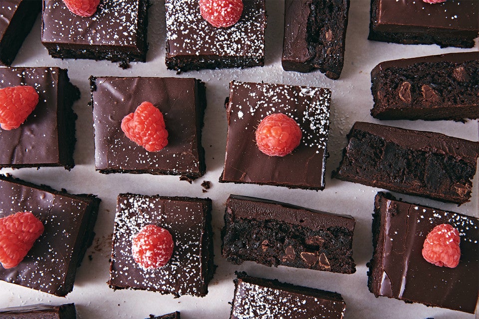 Chocolate and Raspberry Brownie Bars