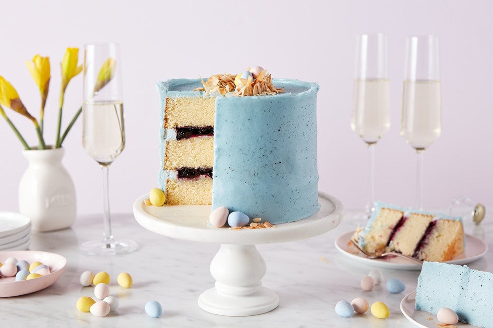 Vanilla Birthday Cake – Robin's Egg Blue