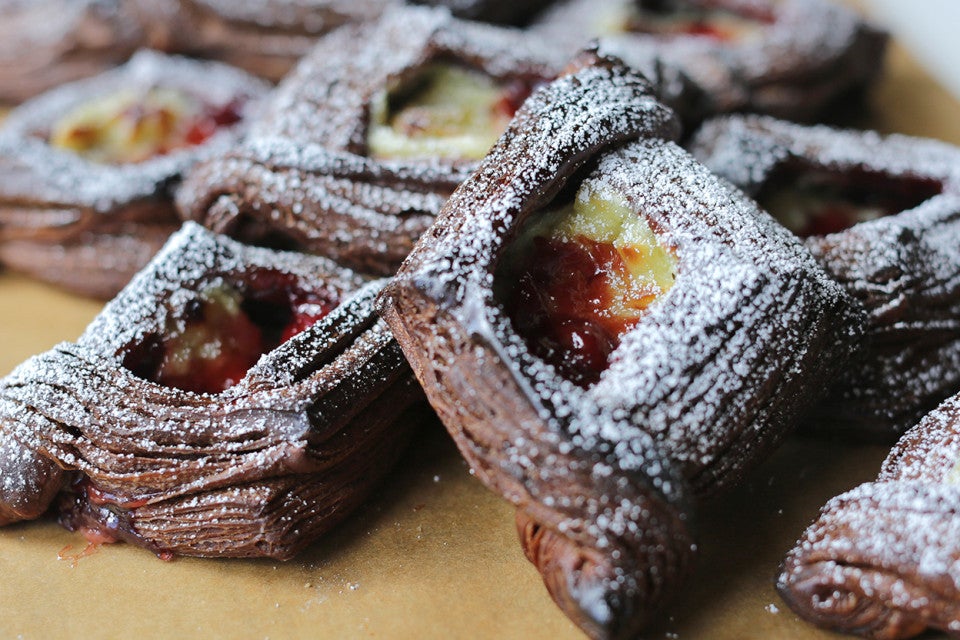 Chocolate Cherry Danish