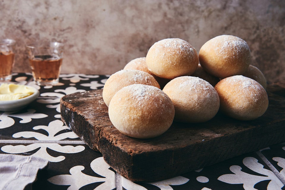 Refrigerator Dough for Quick Crusty Hard Rolls
