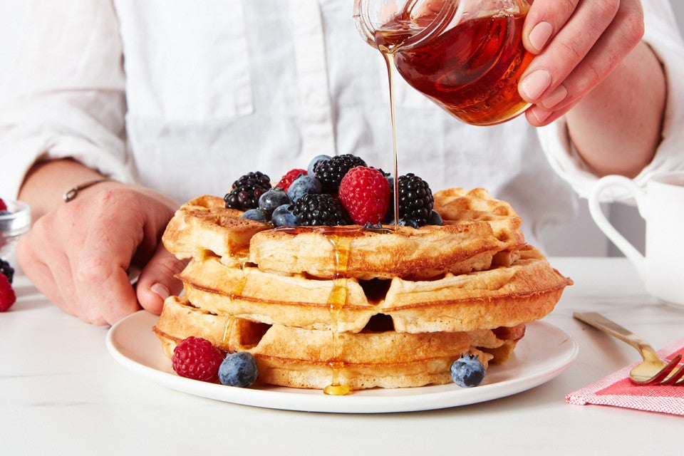 Overnight Sourdough Waffles