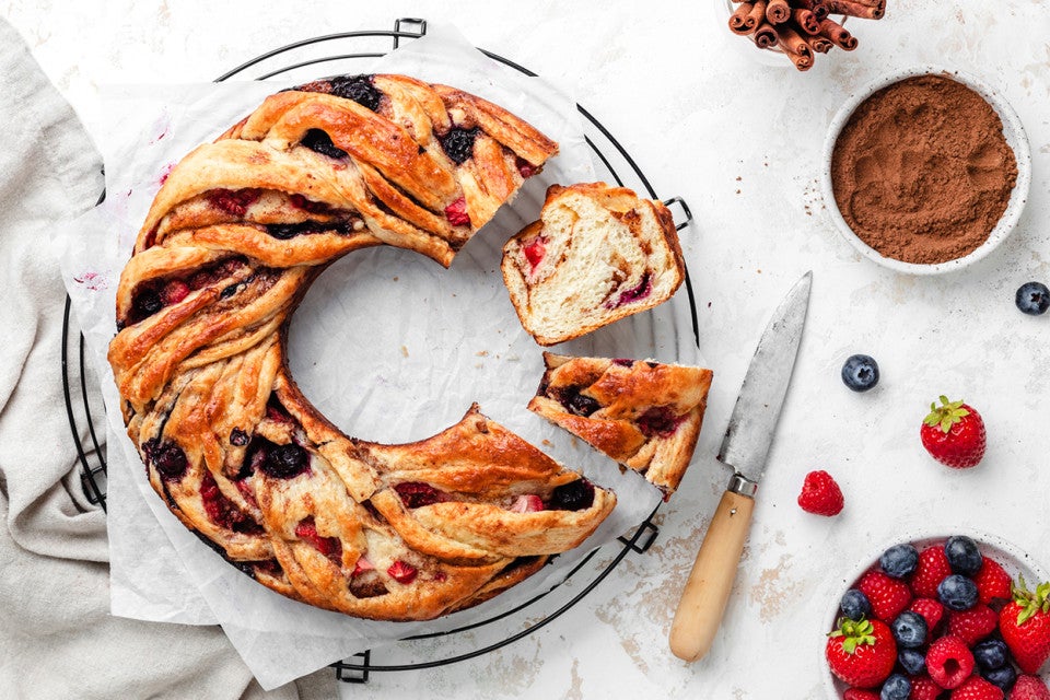 Joy's Triple Berry Cinnamon Swirl Bread