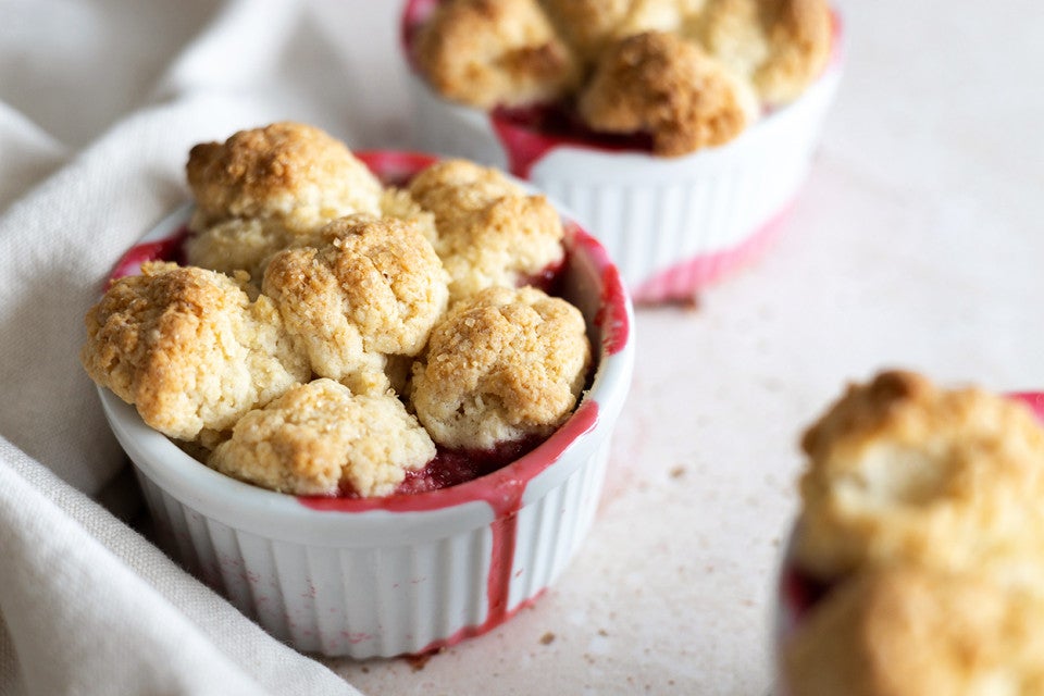 Individual Berry Cobblers