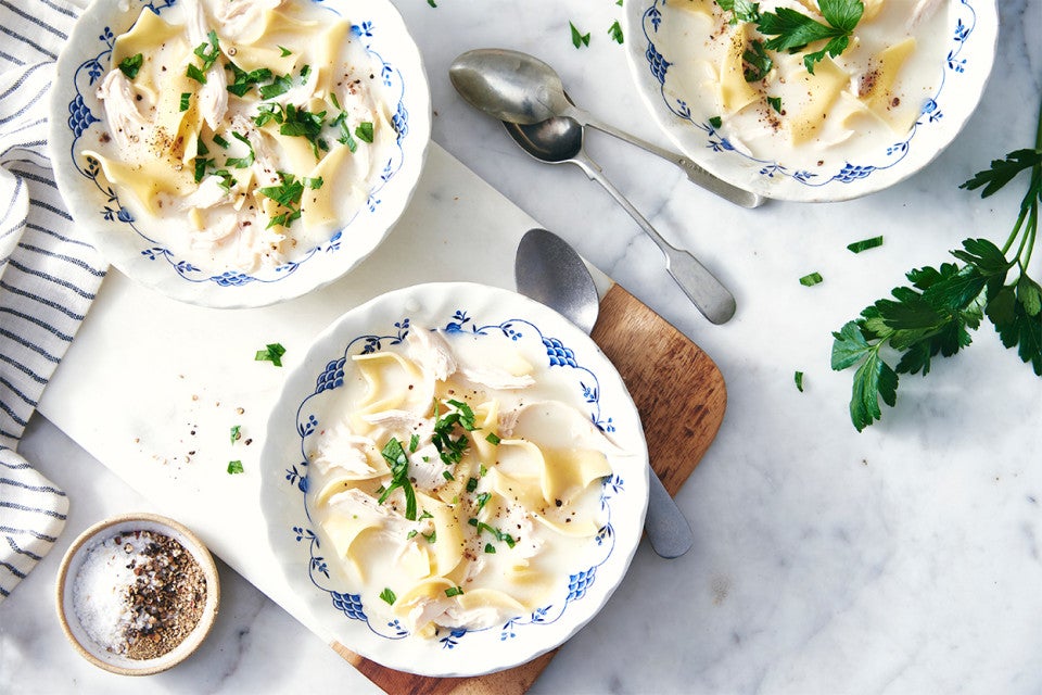Shaker Chicken and Noodle Soup