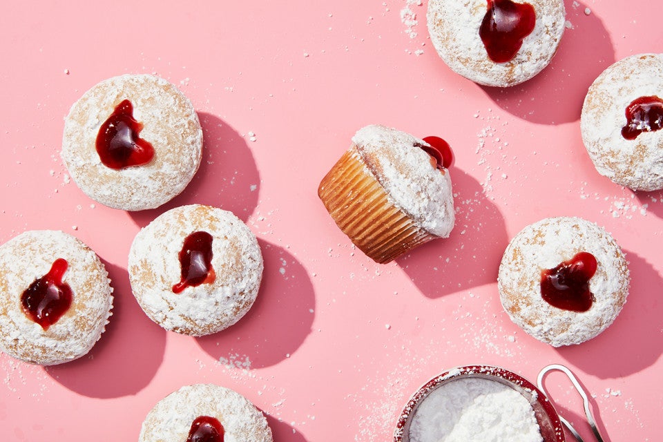 Jelly Doughnut Cupcakes