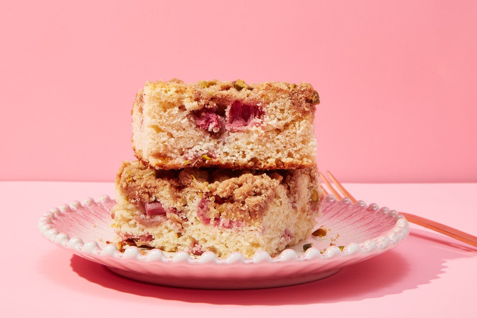 Rhubarb-Ginger Coffeecake
