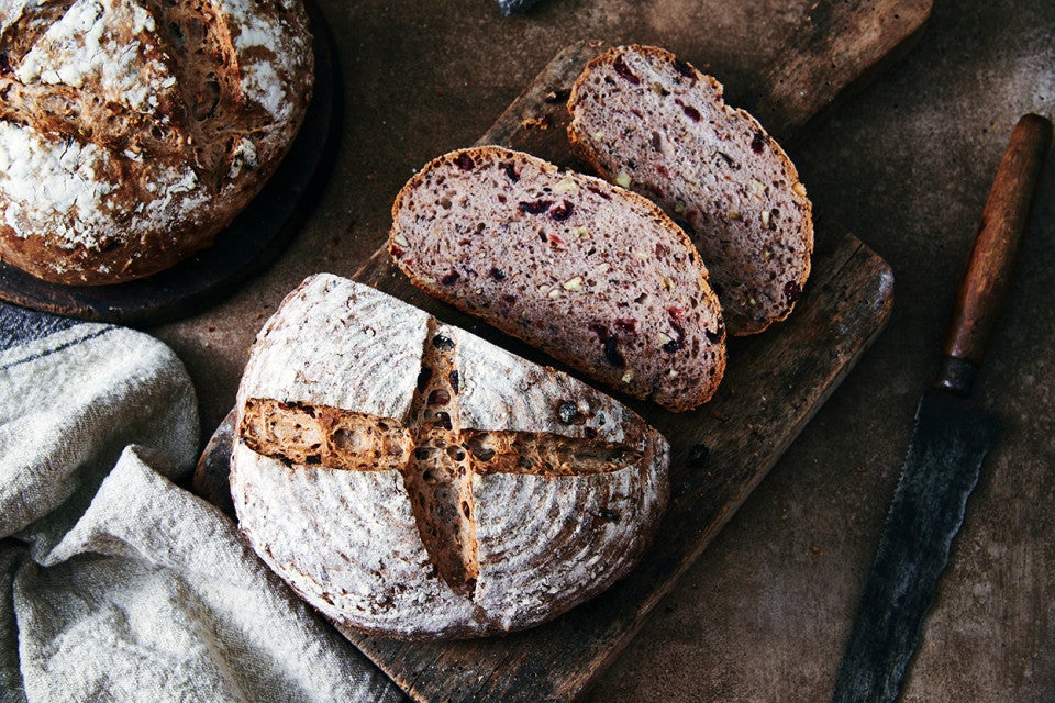 Wild Rice, Pecan and Dried Cranberry Bread