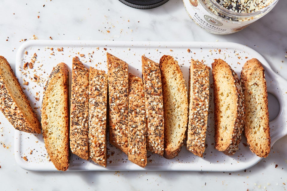 Everything Bagel Biscotti