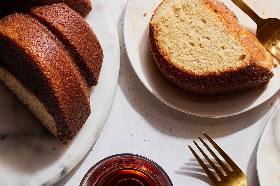 Maple Pound Cake with Maple-Rum Glaze