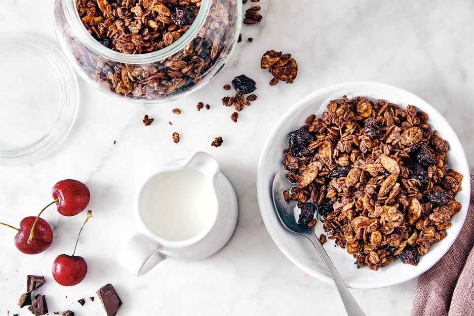Chocolate and Cherry Granola