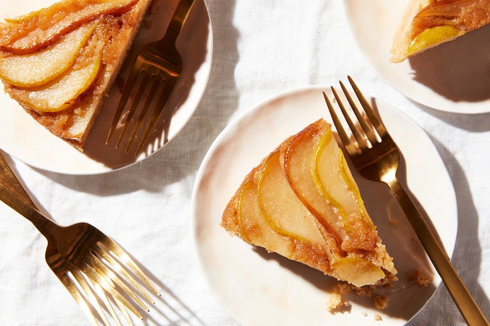 Maple-Pear Upside-Down Cake 
