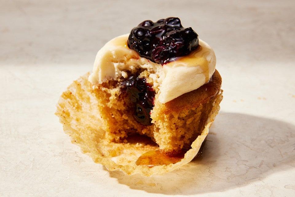 Blueberry Pancake Cupcakes