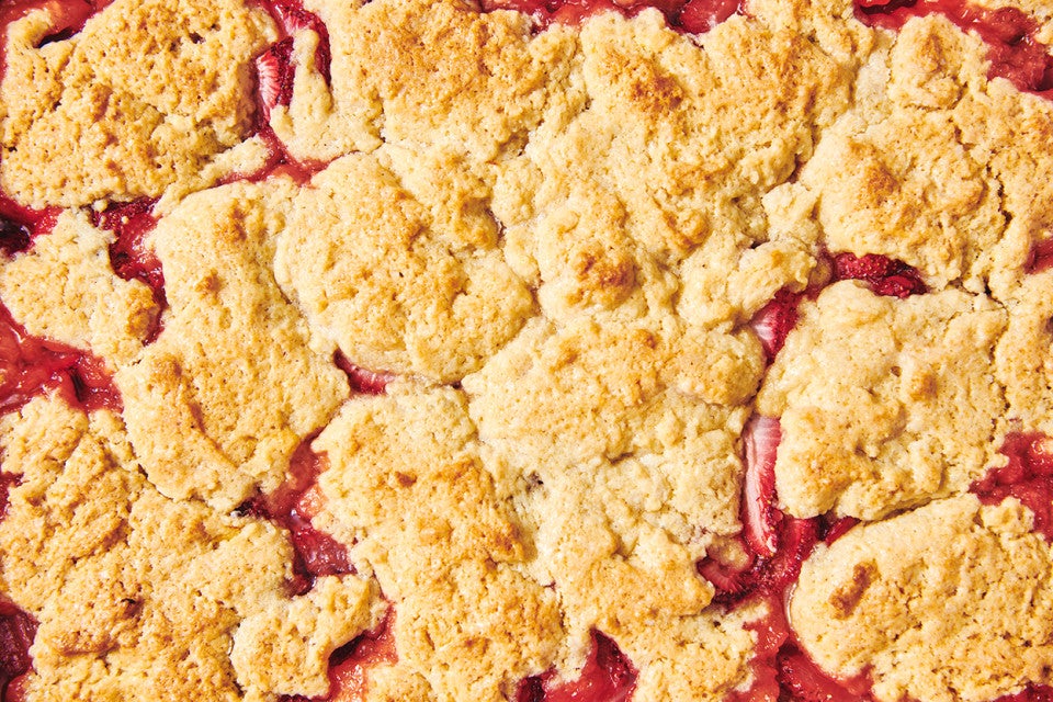 Strawberry-Rhubarb Cobbler