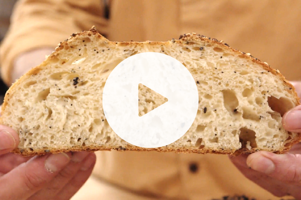 No-Knead Everything Bread video