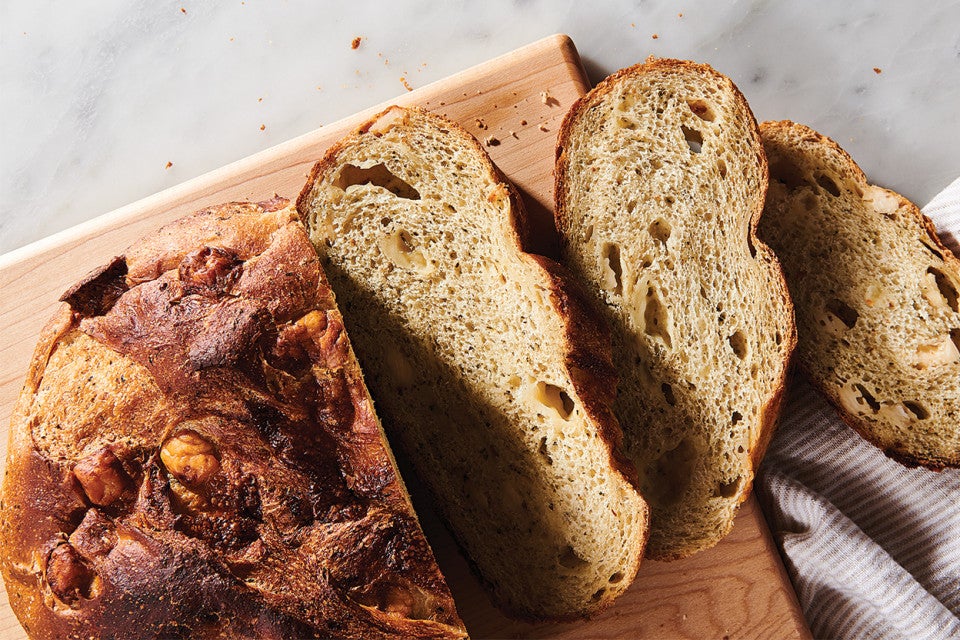 Three-Cheese Semolina Bread