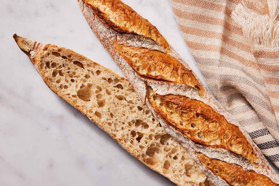 Overnight Baguettes 