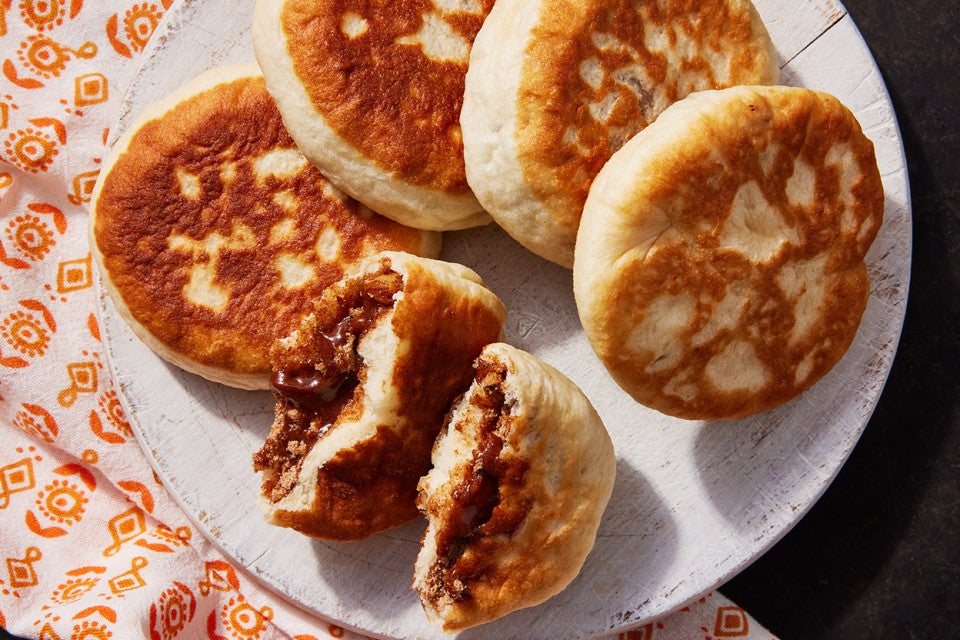 Hotteok (Korean Sweet Pancakes)