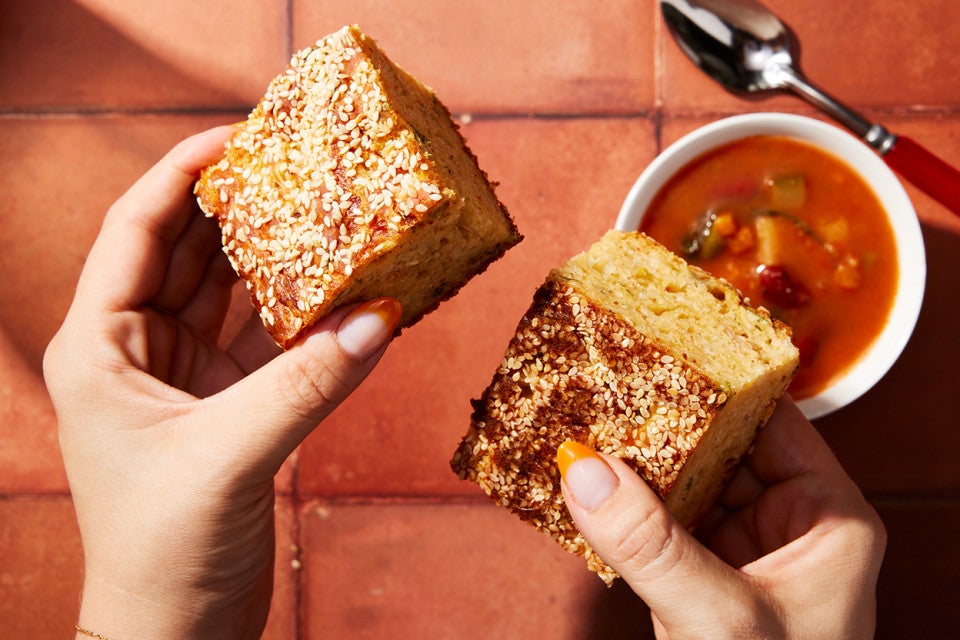 Spicy Kimchi Cheddar Bread 
