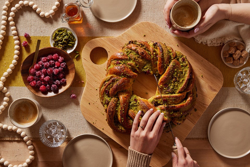 Pistachio Cranberry Wreath 